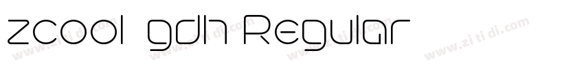 zcool-gdh Regular字体转换